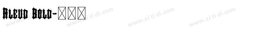 Rleud Bold字体转换